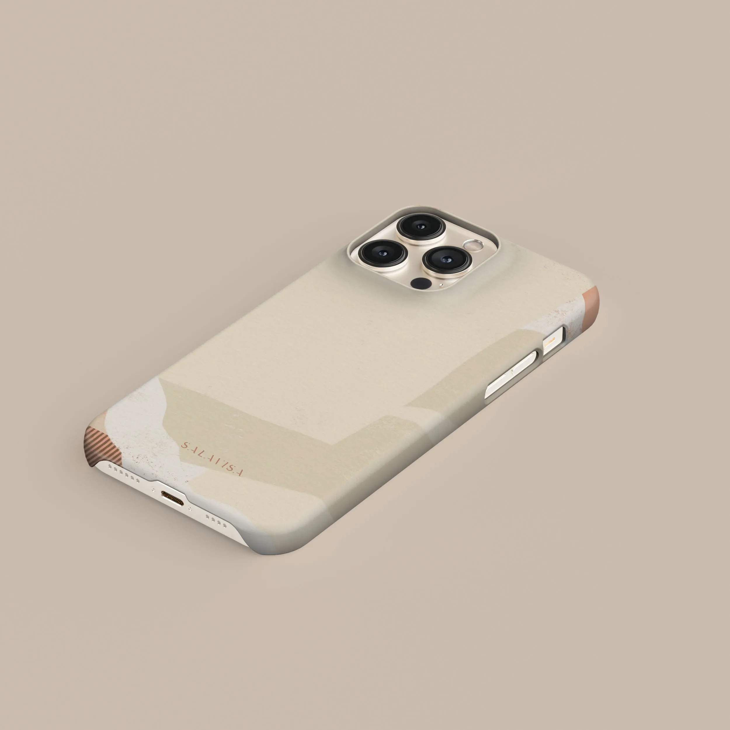 Comfort Texture Finish Cream Organic Phone Case