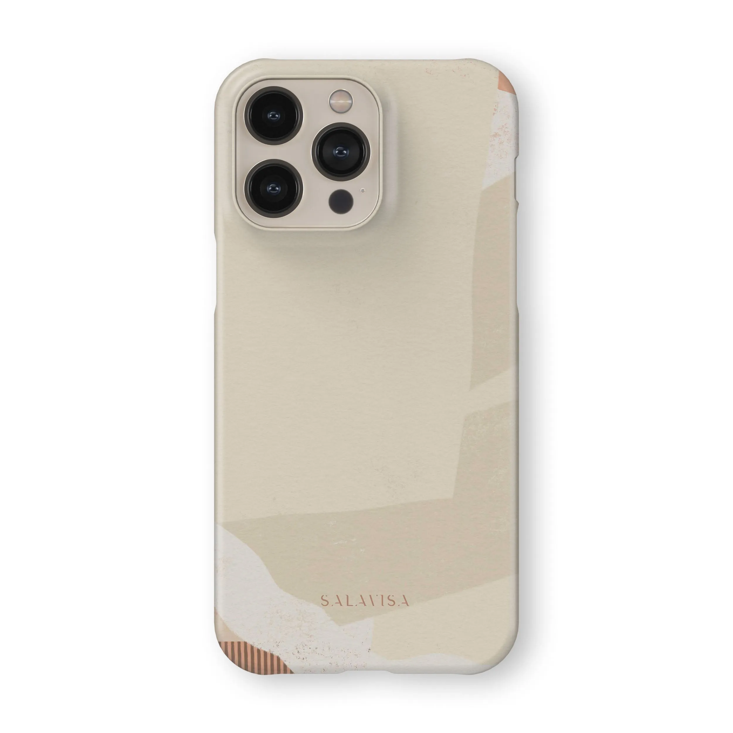 Cream Organic Phone Case Elegant Surface