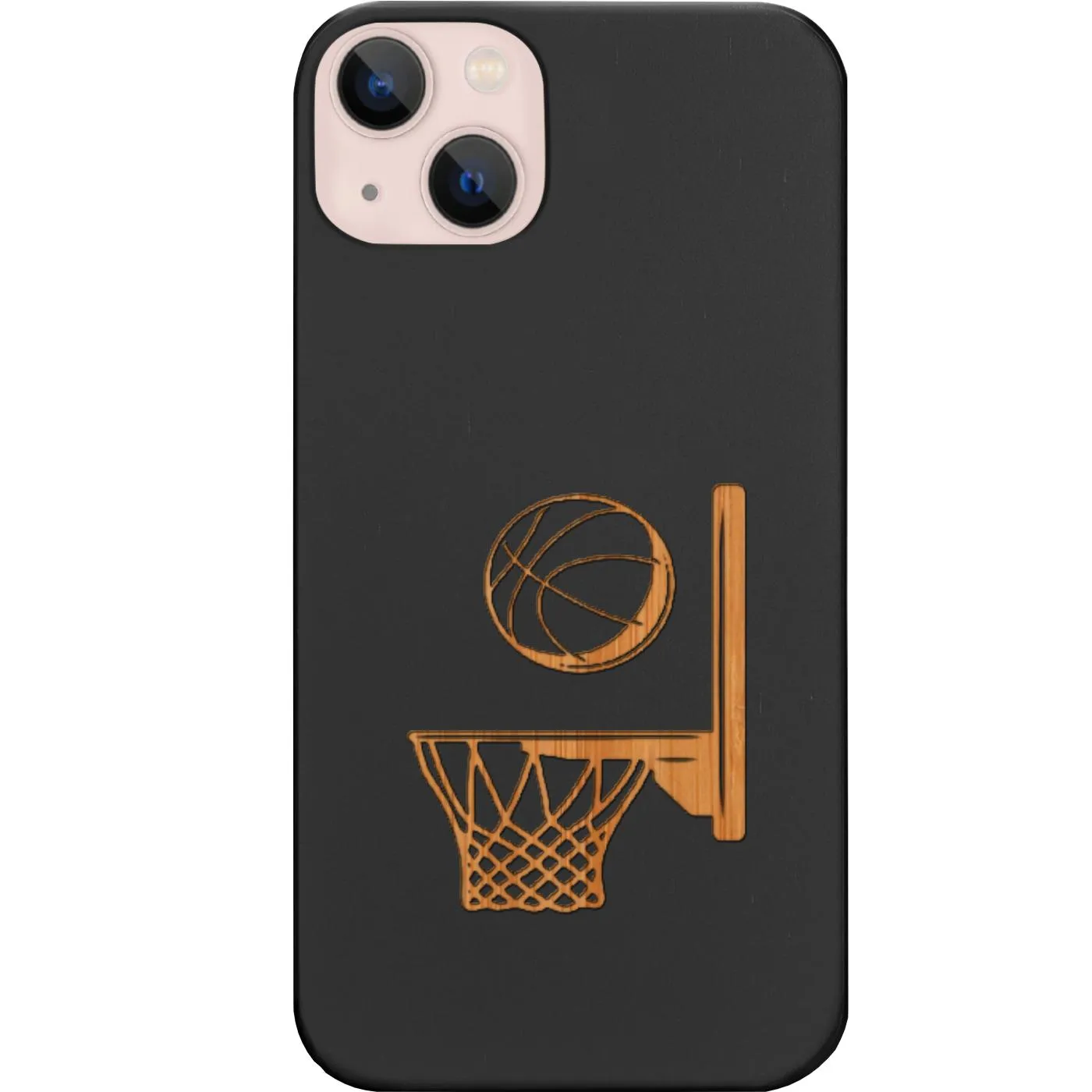 Light Frame Flexible Comfort Basketball Ring - Engraved Phone Case