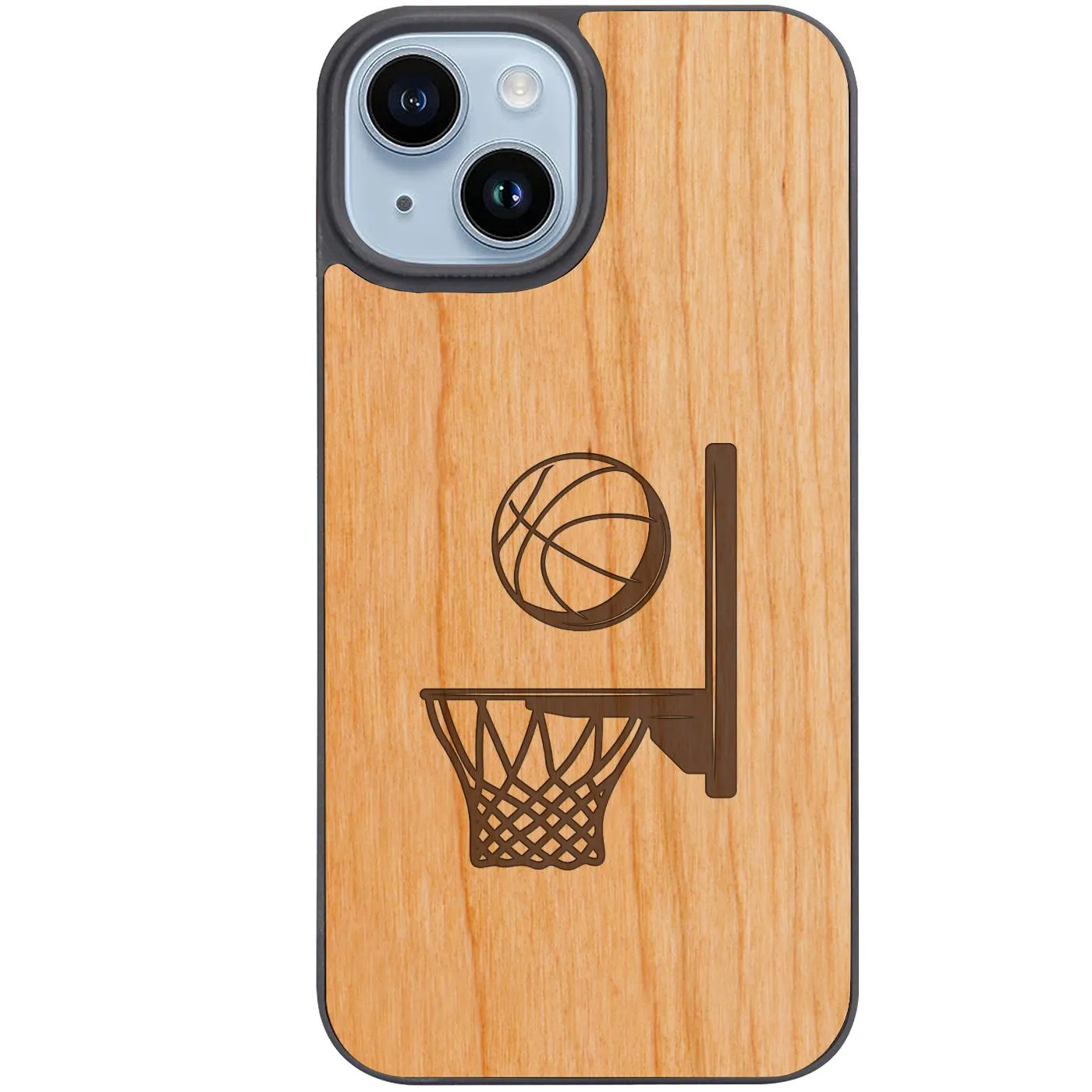 Soft Finish Layer Comfort Edge Layer Basketball Ring - Engraved Phone Case