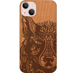 Soft Cushion Soft Feel Wolf 2 - Engraved Phone Case