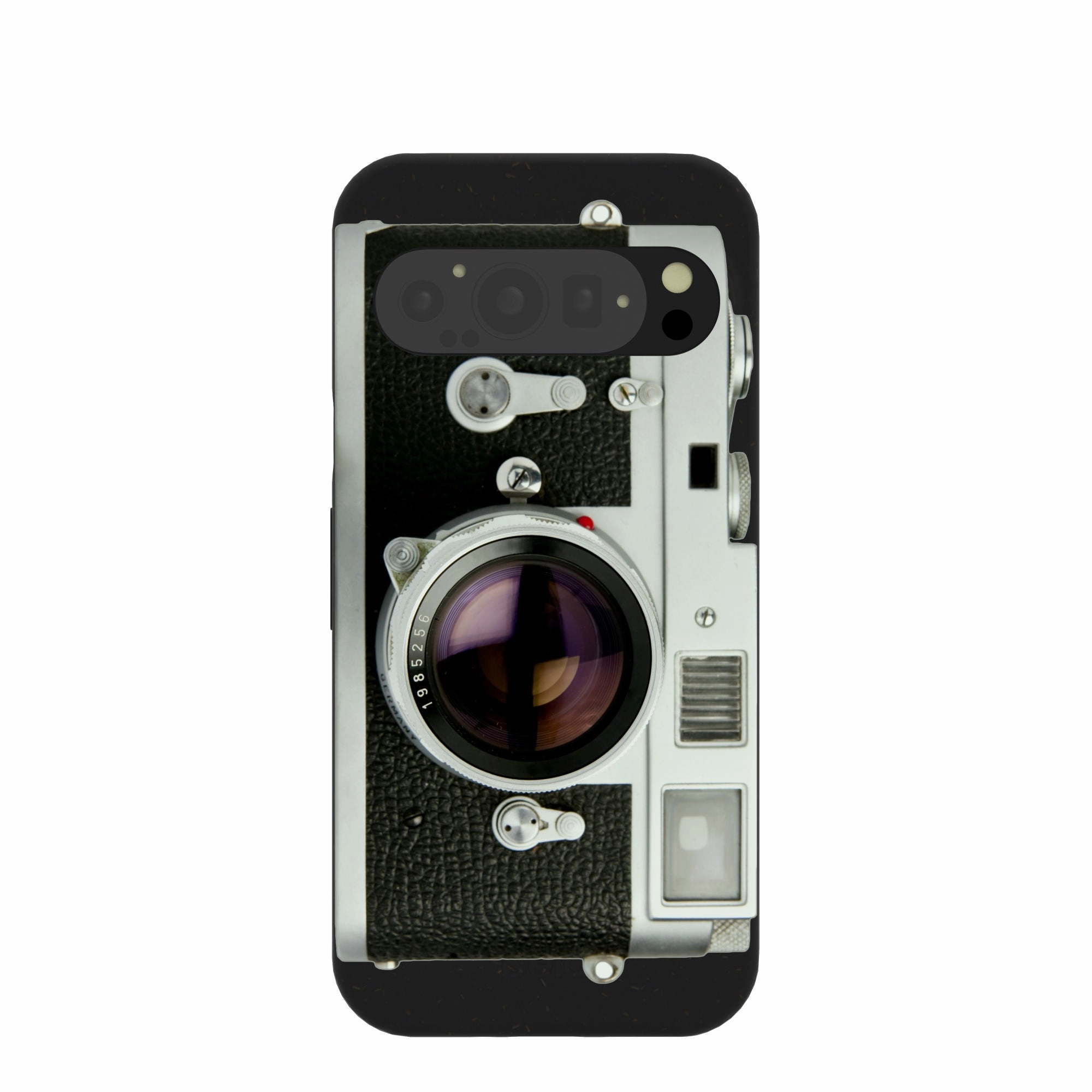 Black Vintage Camera Google Pixel 9/9 Pro Case Vivid Surface Detail Clear Design