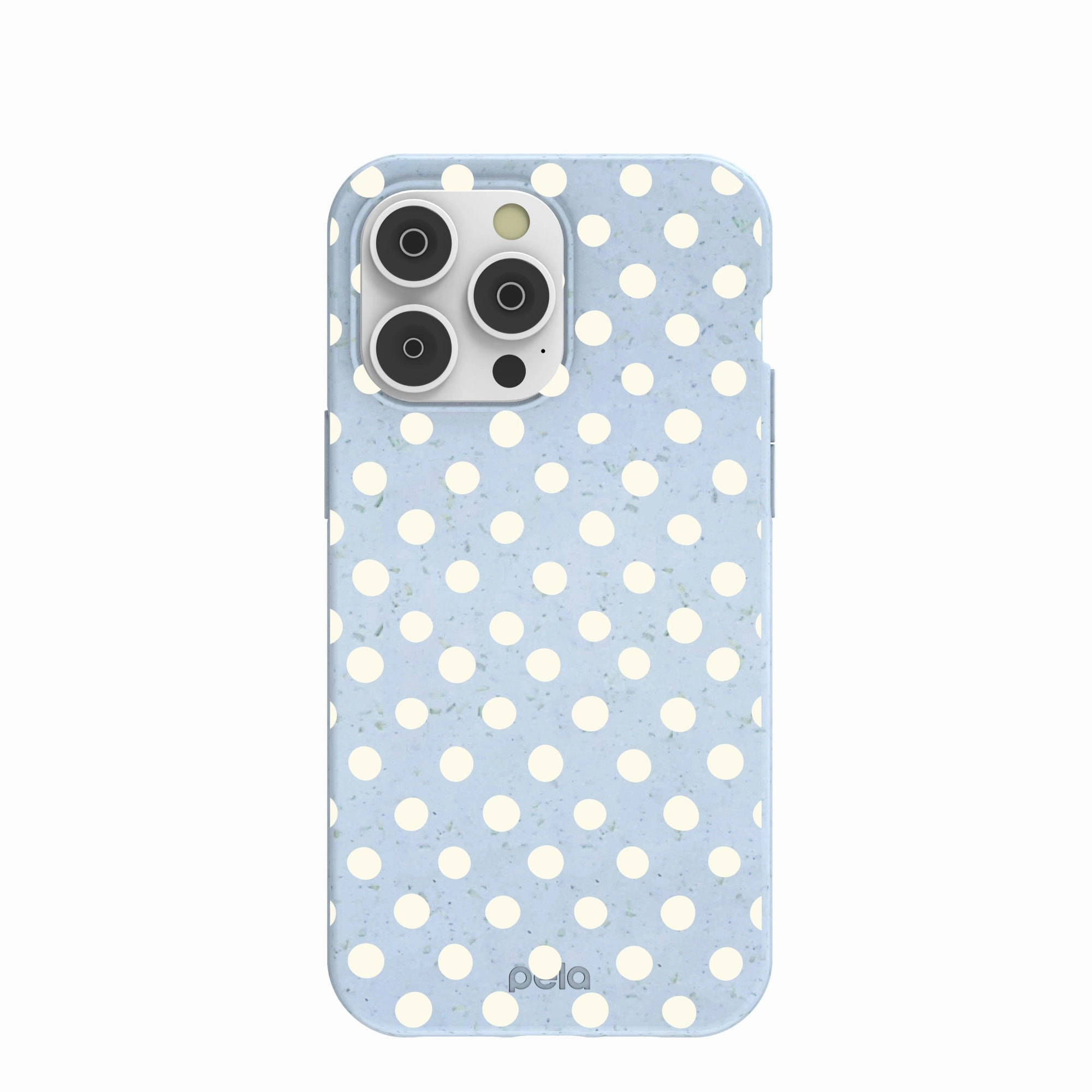 Long Lasting Powder Blue Indigo Dots iPhone 14 Pro Max Case
