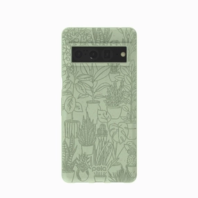 Sage Green Green Oasis Google Pixel 7 Pro Case Soft Layer High protection