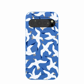 Trendy Aesthetic High strength Electric Blue Seagulls Google Pixel 9/9 Pro Case