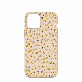 Elegant Edge Minimal Edge Seashell Little Yellow Flowers iPhone 12 Pro Max Case