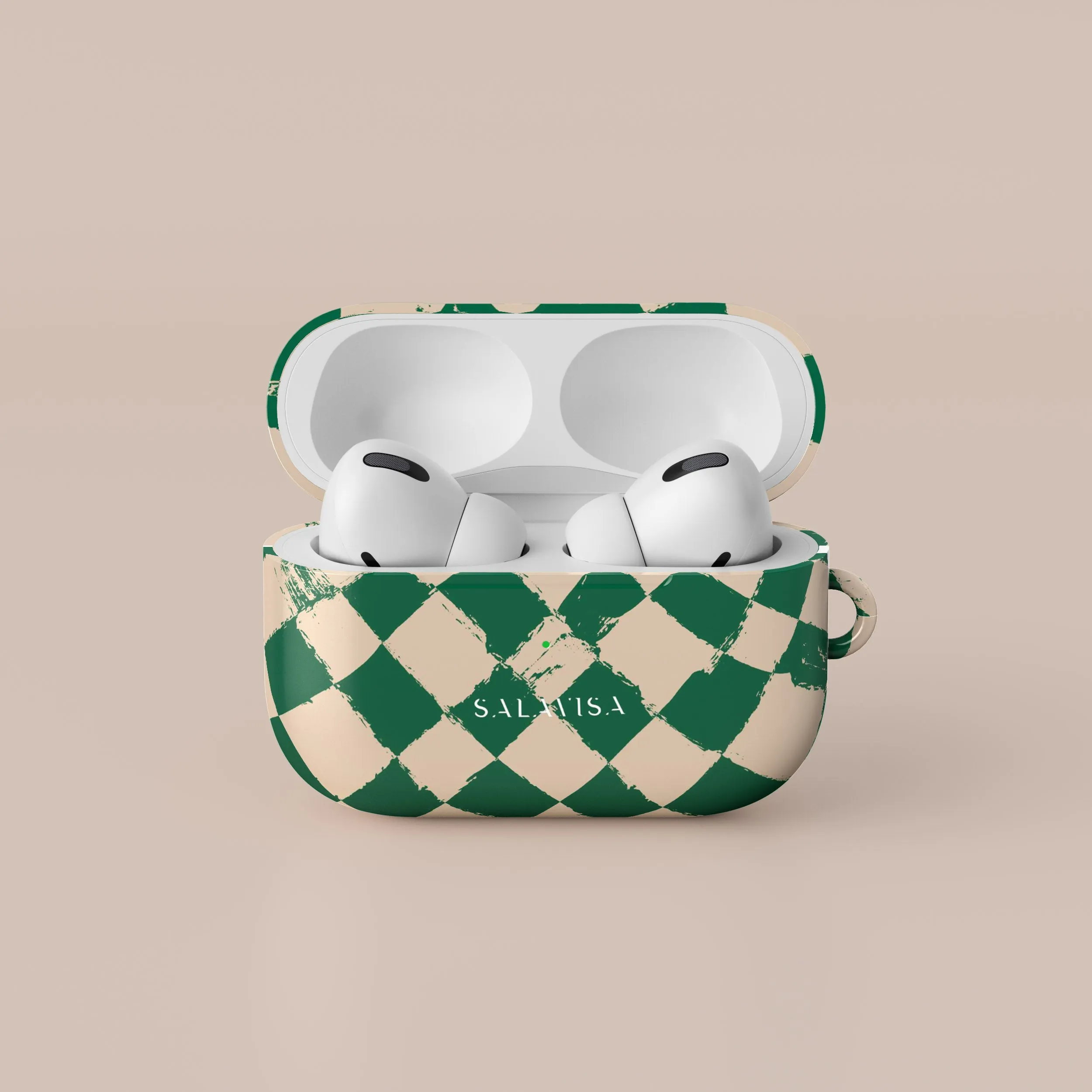 Green Chess AirPods Case lightweight soft neon protector