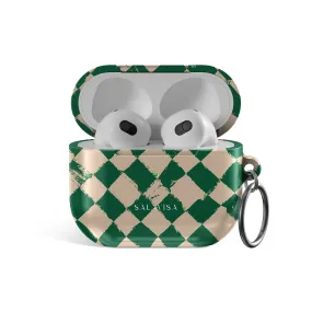 Green Chess AirPods Case Durable Handy Case