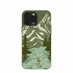 Impact shield Flexible Material Forest Floor Morning Fishing iPhone 13 Pro Max Case