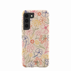 Seashell Petals Sketch Samsung Galaxy S22 Case Comfort Accessory