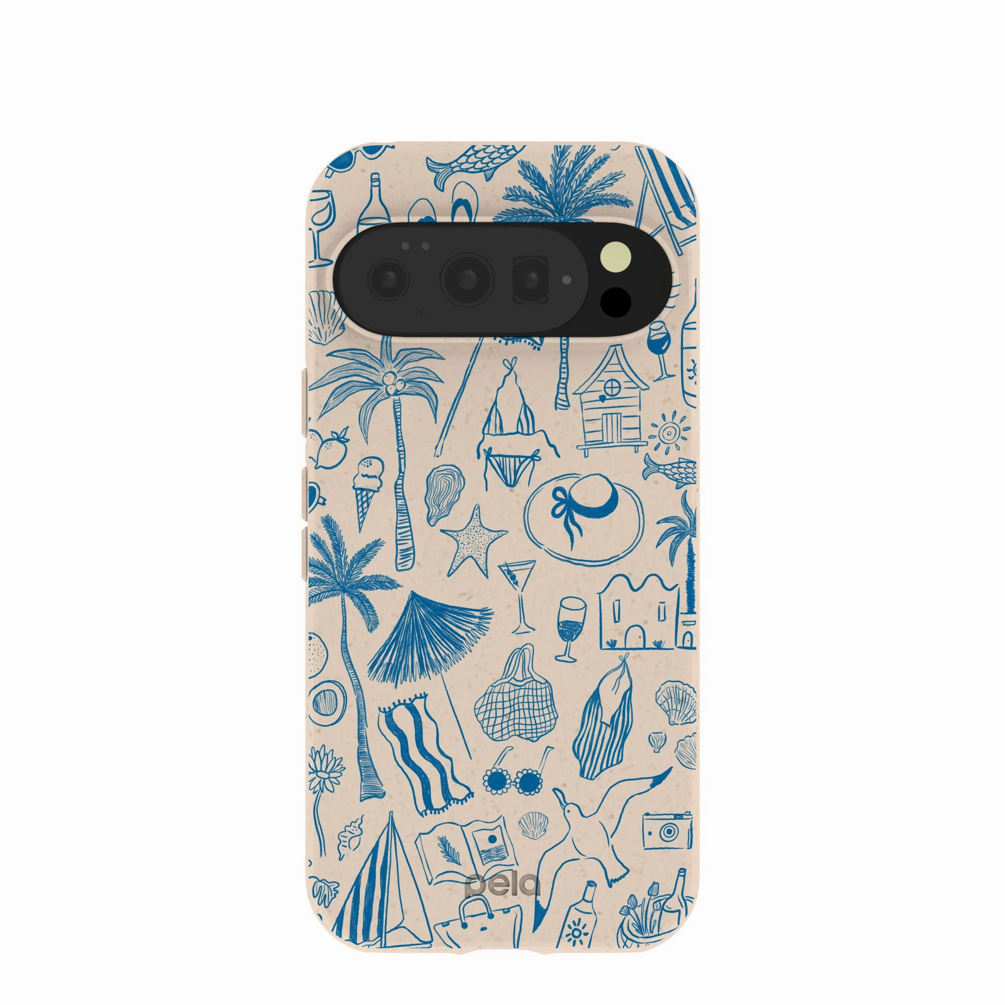 Seashell Salted Ink Google Pixel 10/10 Pro Case Protective Pattern Texture Shock Resistant Build