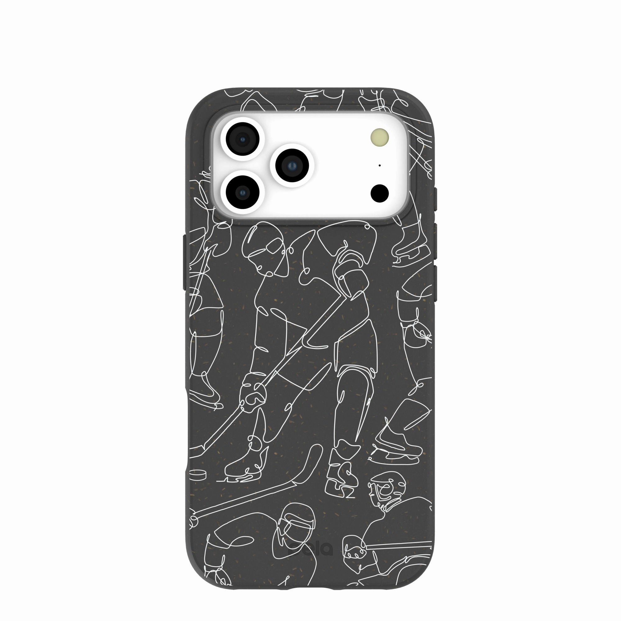 High-End Detail Black Play Sketch iPhone 17 Pro Max Case