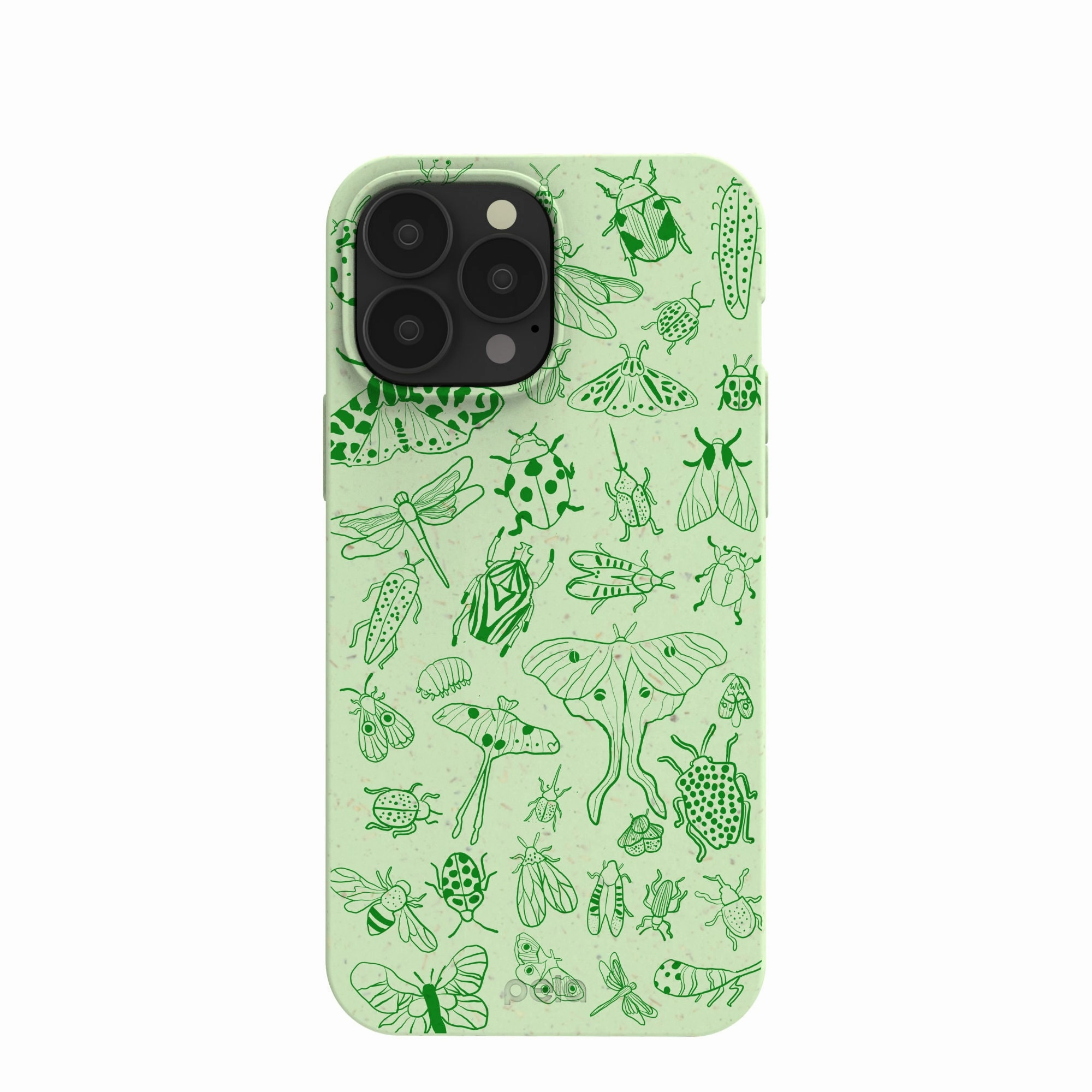 Pocket Ready Sage Green Linear Entomology iPhone 13 Pro Max Case