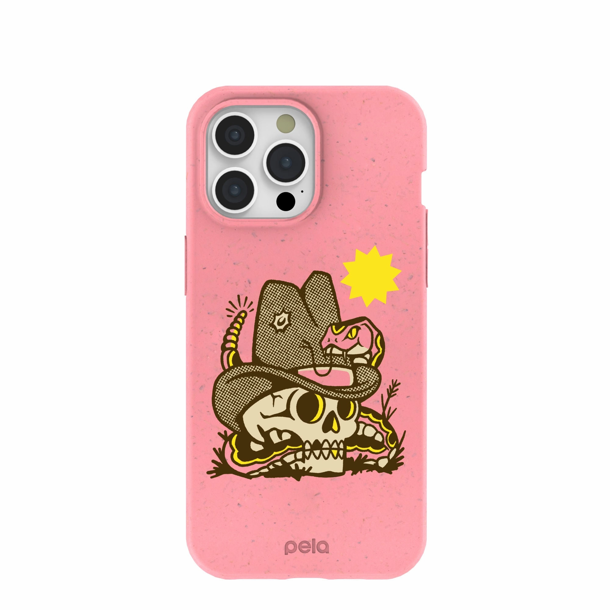Vivid Texture Bubblegum Pink Snakebite iPhone 15 Pro Max Case