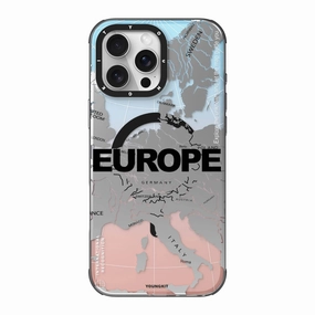 Protective Look YOUNGKIT Artistic Continent Map Graphic Case - iPhone