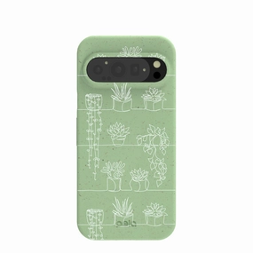 Sage Green Green Cascade Google Pixel 9/9 Pro Case Sleek Texture