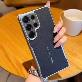 Portable Grip Durable Texture Imperial Shield Leather Case