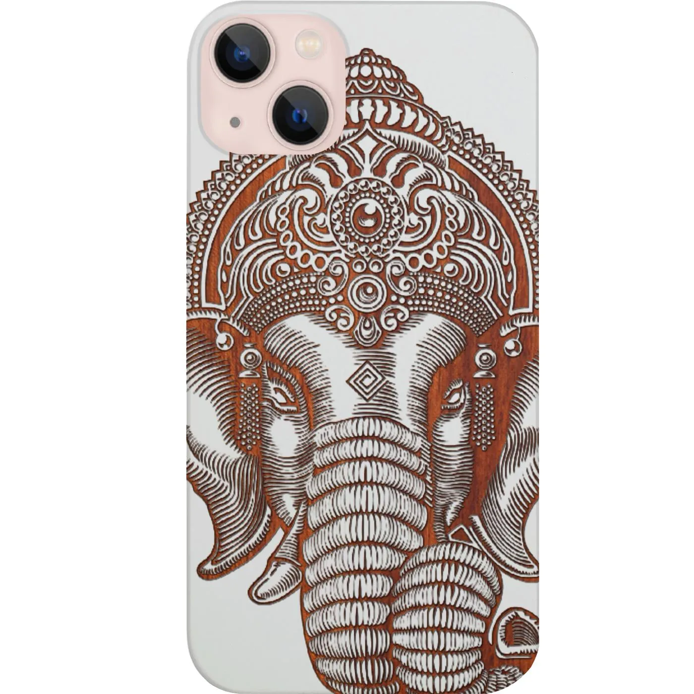 Sleek Feel Indian Elephant - Engraved Phone Case