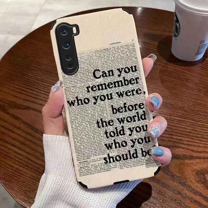 Transparent Look Inspiring Quote Phone Case - OnePlus