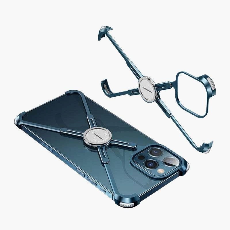 iPhone 12 Series Slim Aluminium Kickstand Bumper Frame Smooth Touch Gradient Finish