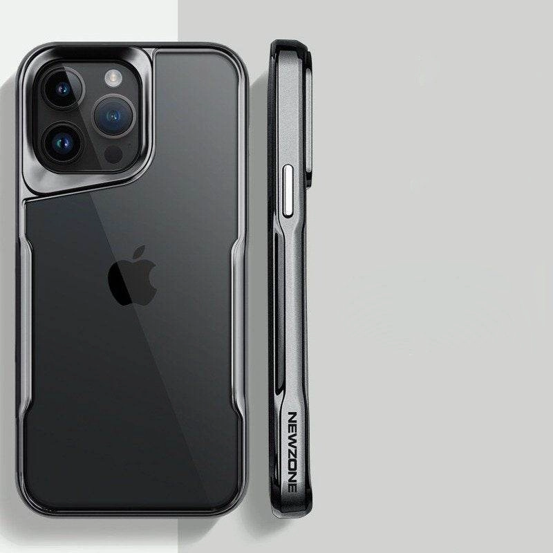 iPhone 16 Series Brilliance Acrylic Clarity Defender Case Casual Texture Frosted Finish