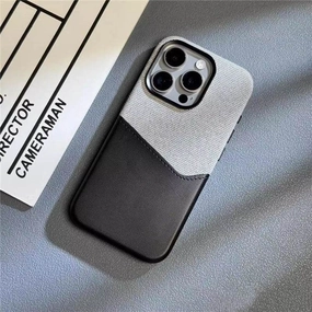 iPhone 16 Series Sleek Dual Tone Card Holder Case Sleek Guard Rugged Edge