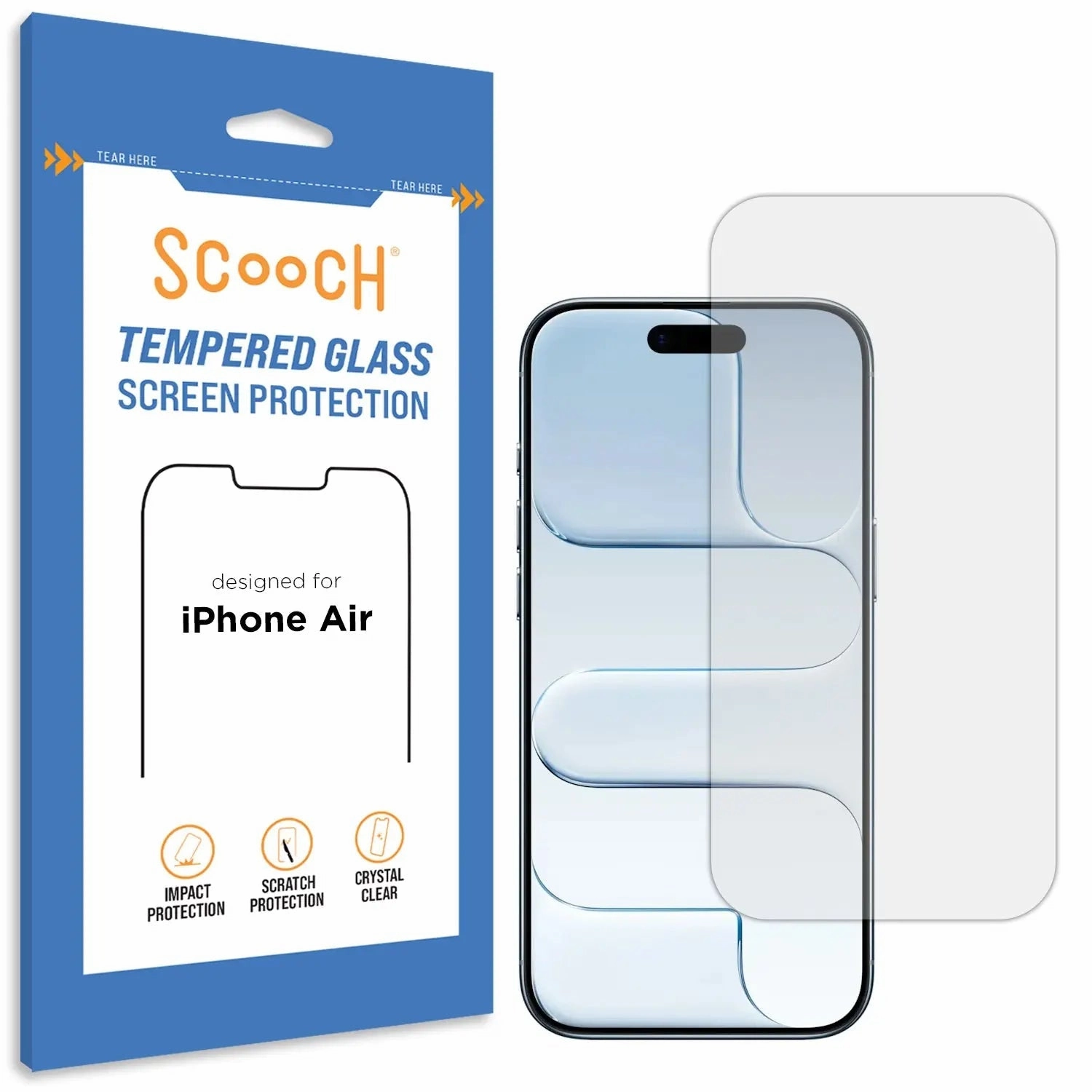 fingerprint free glass iPhone Air Screen Protector