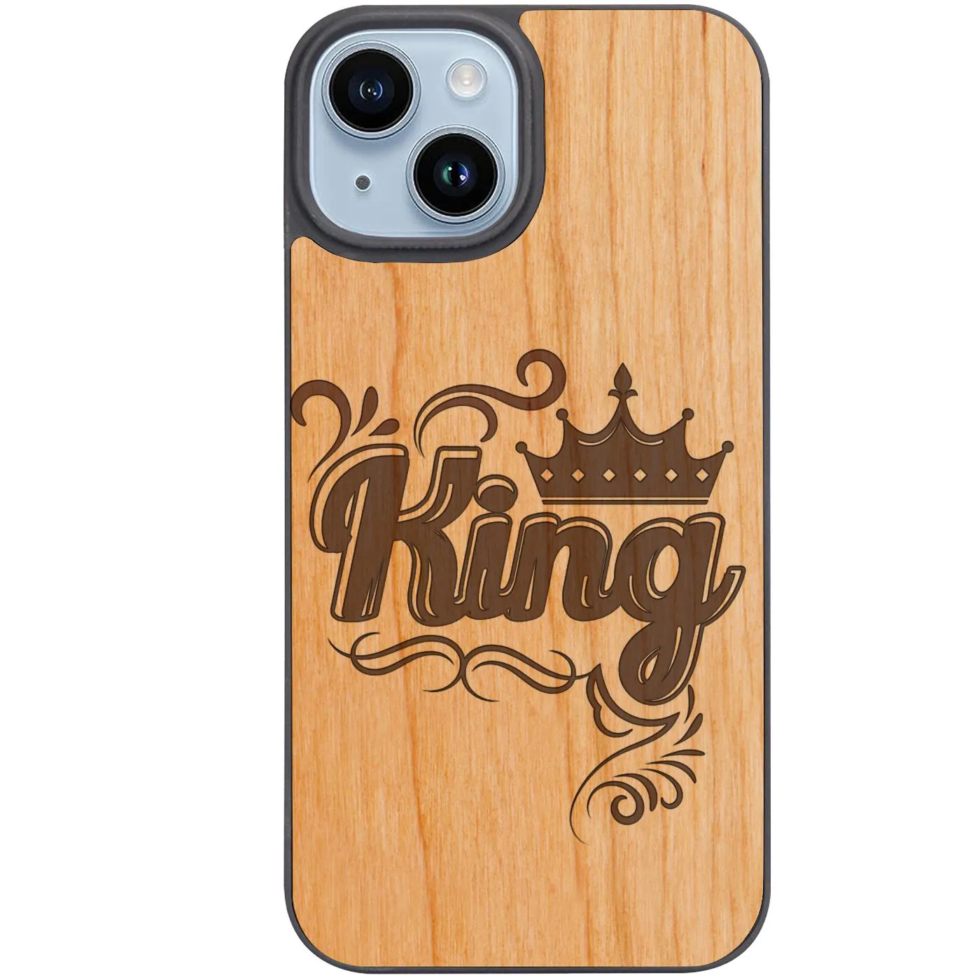 Modern Grip Design Travel Companion King 1 - Engraved Phone Case