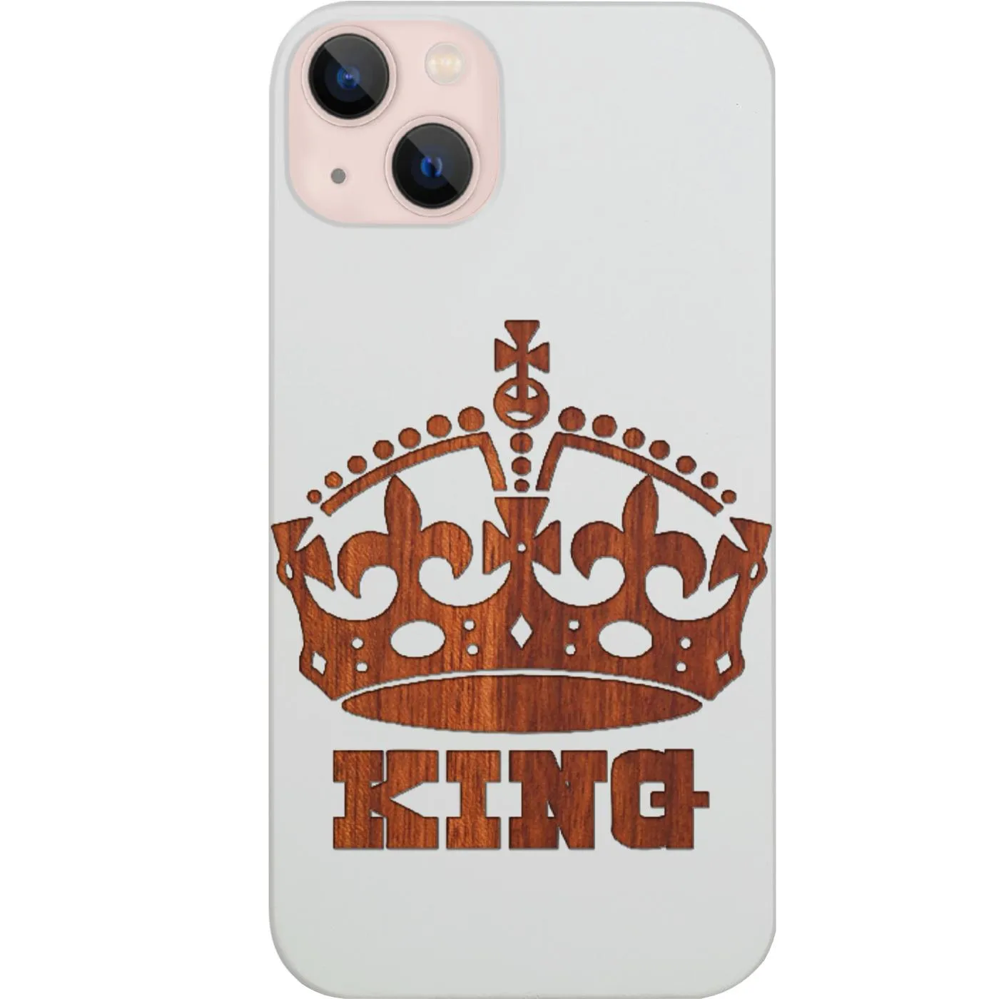 Light Design Stylish Look King - Engraved Phone Case