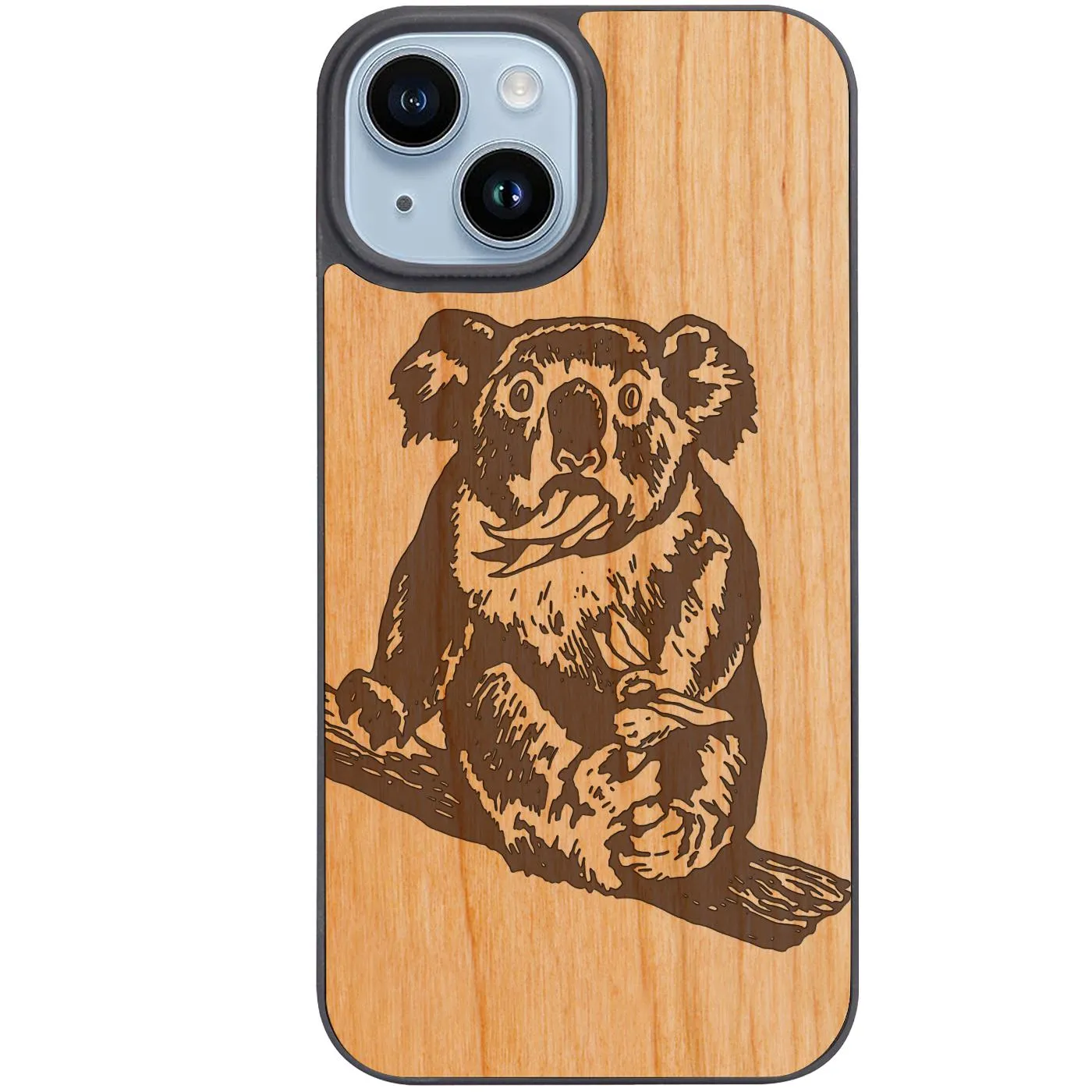 Koala - Engraved Phone Case Wireless Charging Compatible Lightweight Frame