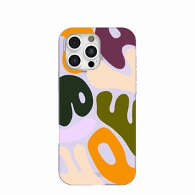 Comfort Grip Matte Look Lavender Alphabet Soup iPhone 16 Pro Max Case