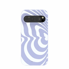 Lavender Flutter Left Google Pixel 9/9 Pro Case Textured Grip