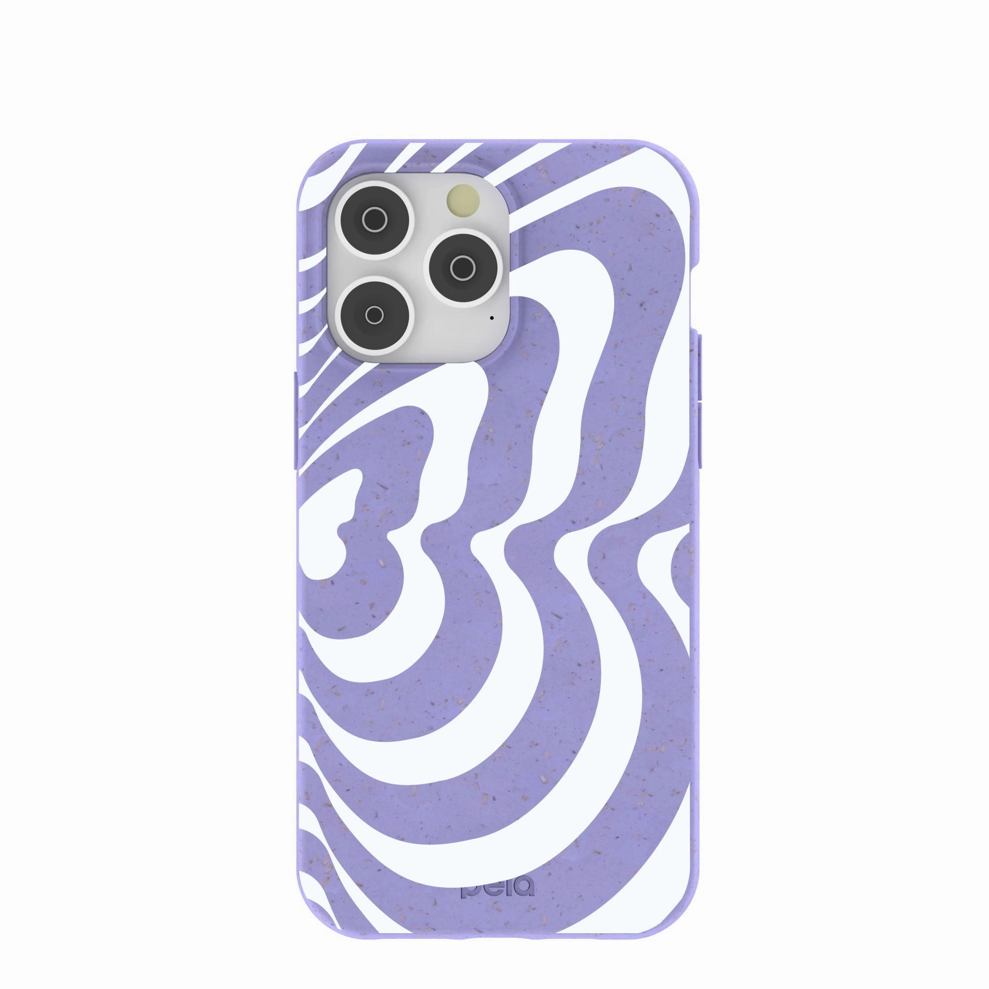 Soft Edge Modern Surface Design Lavender Flutter Right iPhone 14 Pro Max Case