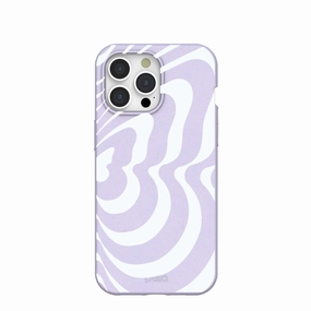 Lavender Flutter Right iPhone 15 Pro Max Case Comfort Shield Texture