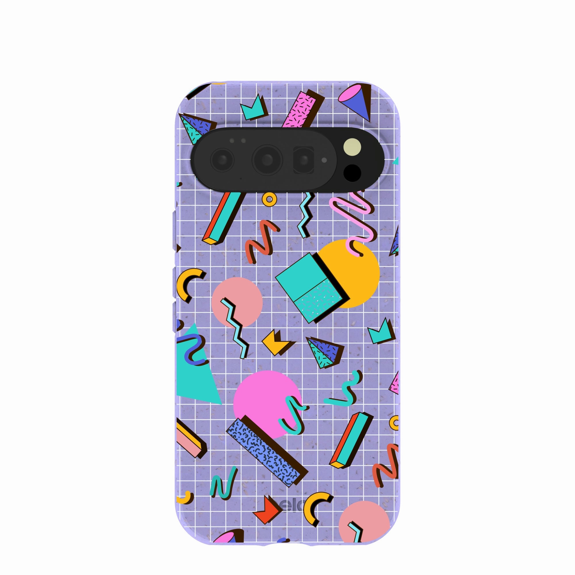 Smooth Touch Lavender Retro Grid Google Pixel 10/10 Pro Case