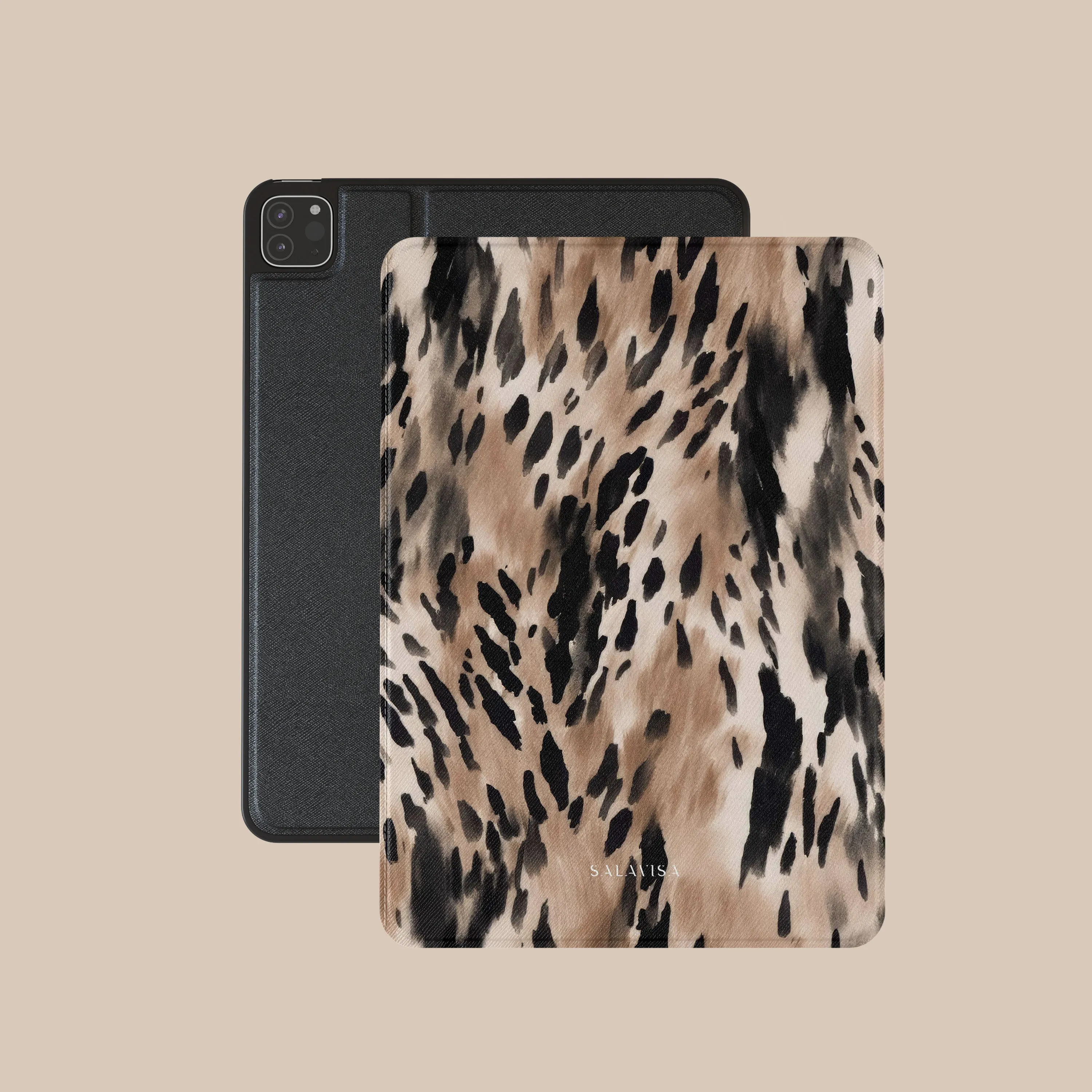 Leopard Close Up iPad Case Slim Profile casual lifestyle folio