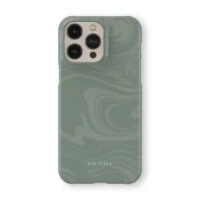 Light Green Swirl Phone Case Minimal Pattern Texture
