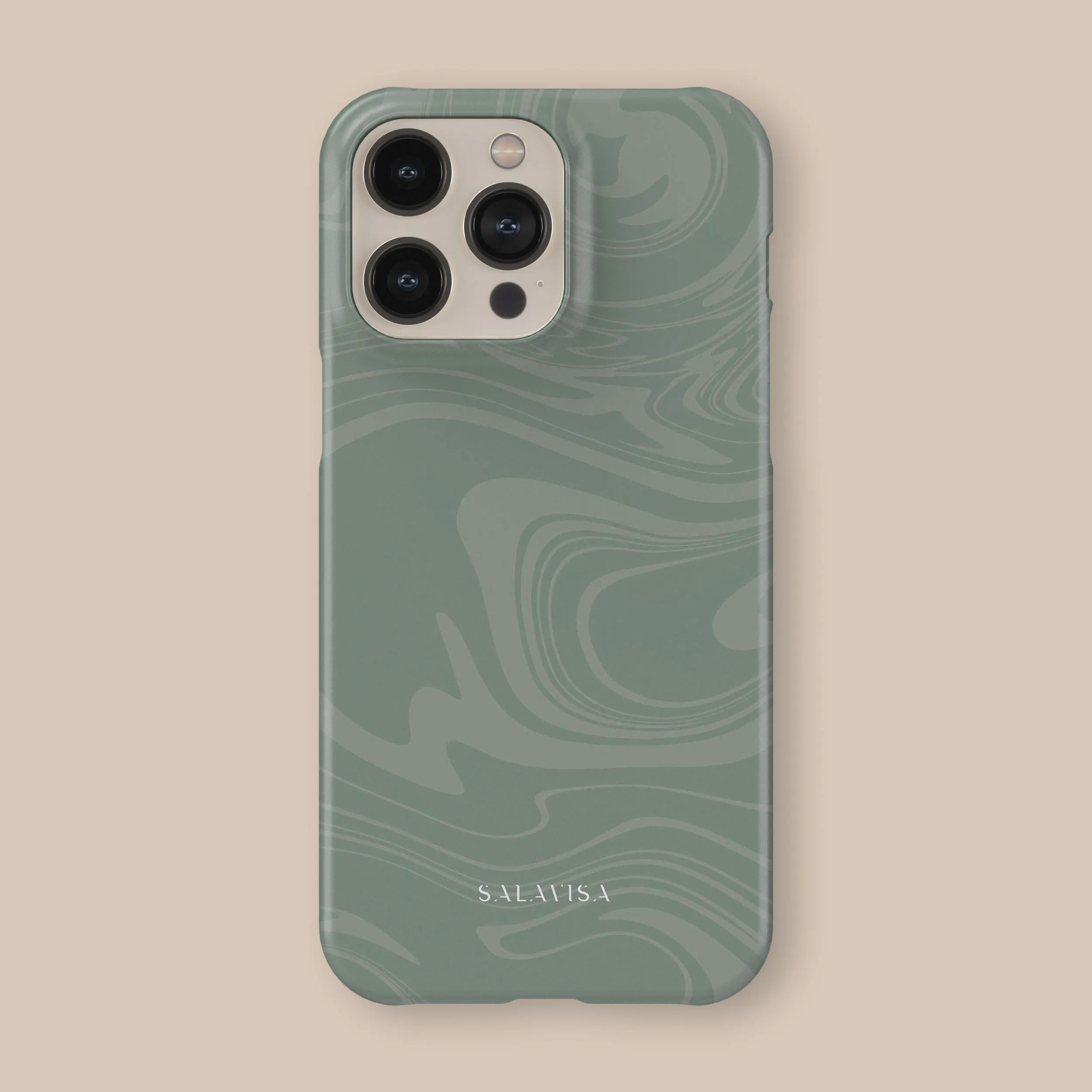 Light Green Swirl Phone Case Ultra Slim