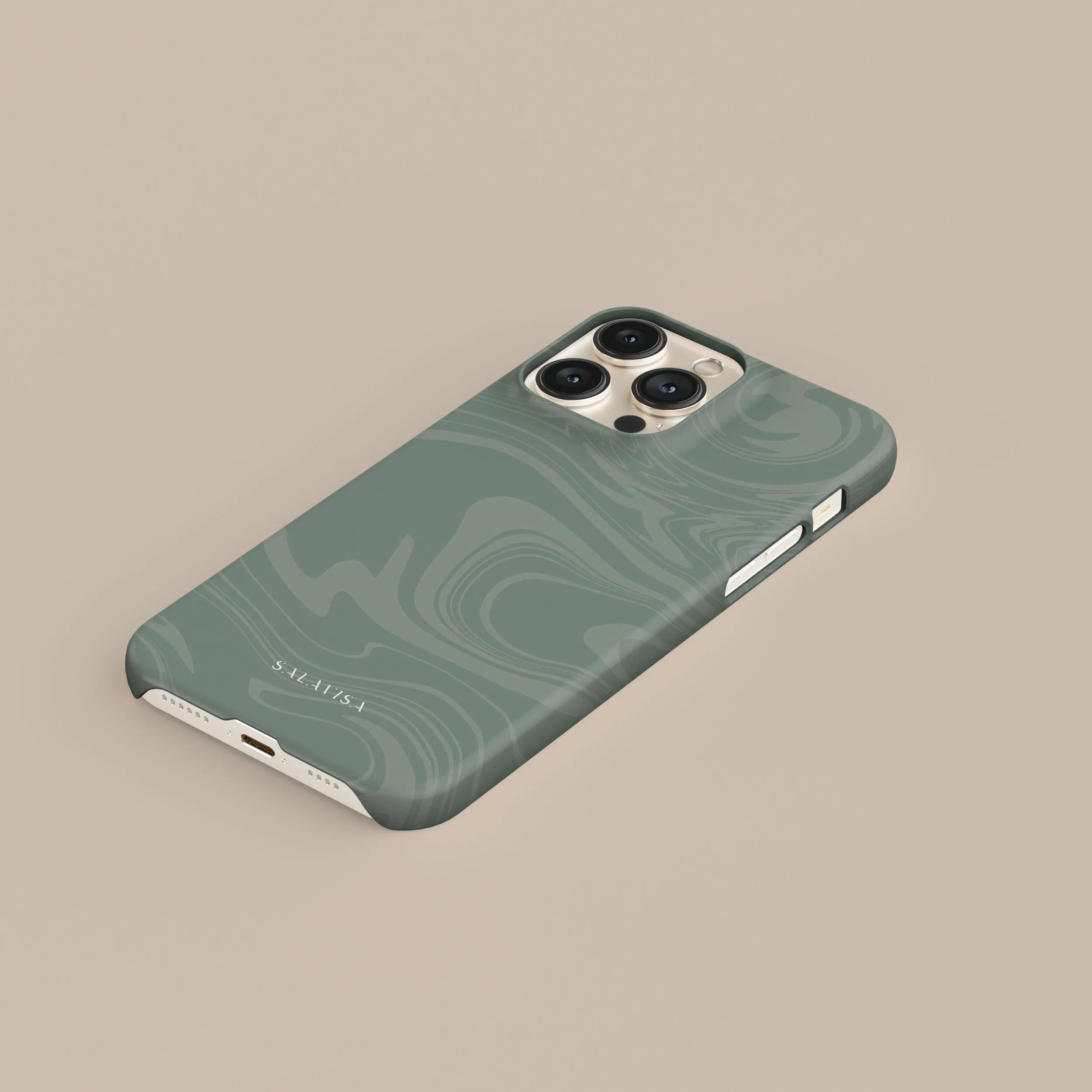Light Green Swirl Phone Case Everyday Carry