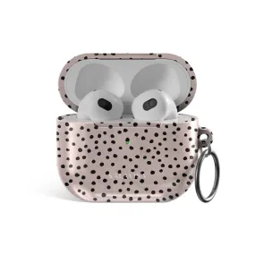 Rose Pink Polka Dots AirPods Case portable handmade gradient shell Soft Silicone Organizer