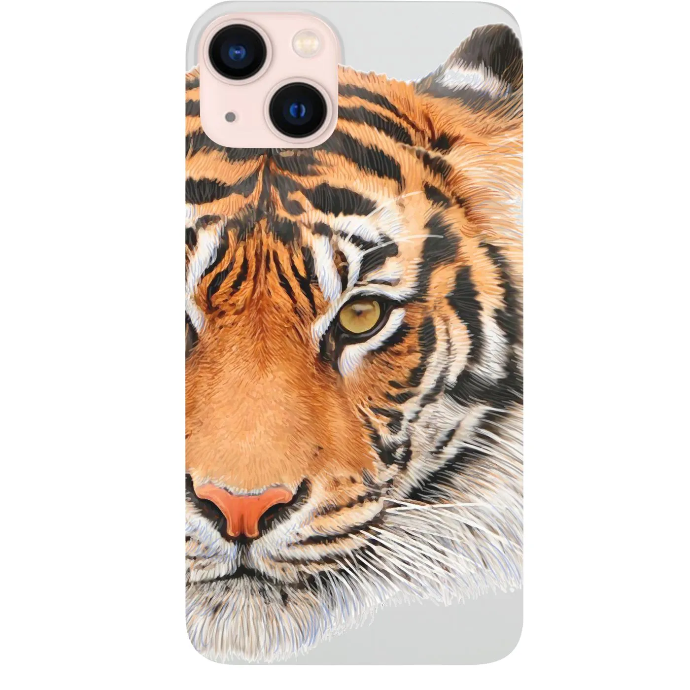 Tiger Face 2 - UV Color Printed Phone Case Soft Pattern Layer Color Pattern