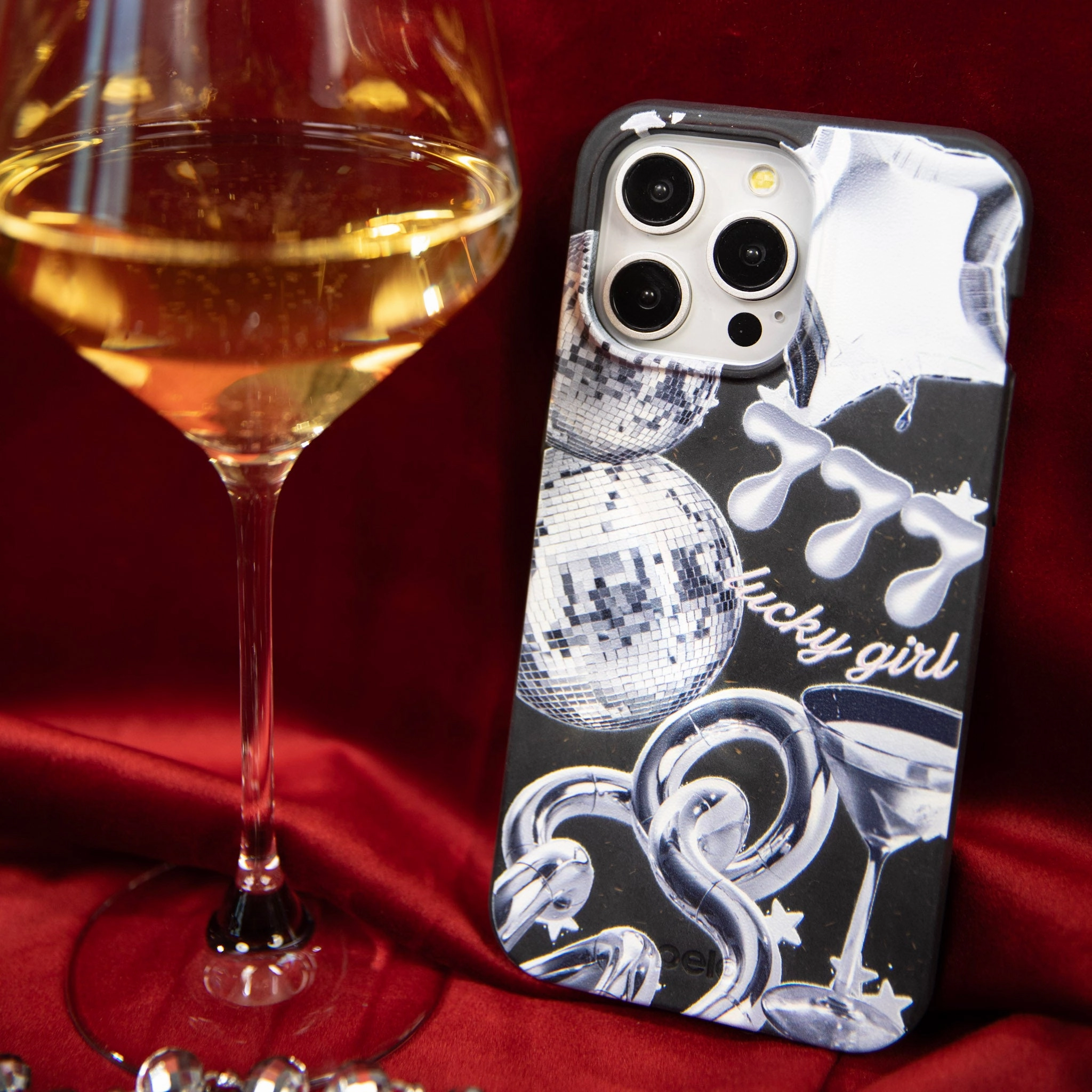 Compact Build Black Cosmic Luck iPhone 17 Pro Max Case