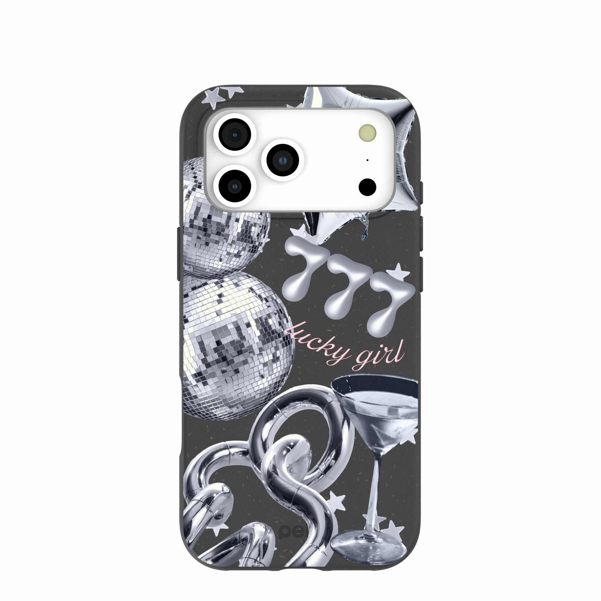 Shock Surface Black Cosmic Luck iPhone 17 Pro Max Case