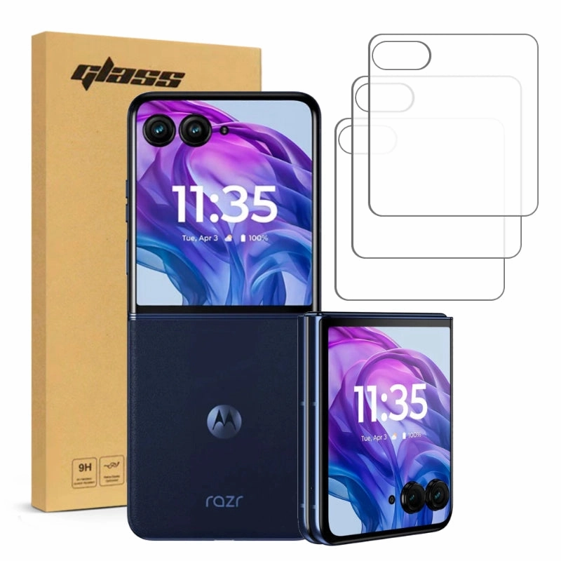 Motorola Razr 50 Ultra / Razr  Tempered Glass Screen Protector 3 Per Pack Polished Style Protective barrier