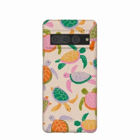 Subtle Touch Seashell Sea Turtle Party Google Pixel 7 Pro Case