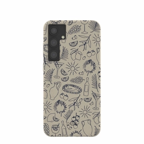 Gloss Finish Texture London Fog Mediterranean Moments Samsung Galaxy S24 (Plus) Case