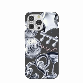 Printed Graphic Black Cosmic Luck iPhone 14 Pro Max Case