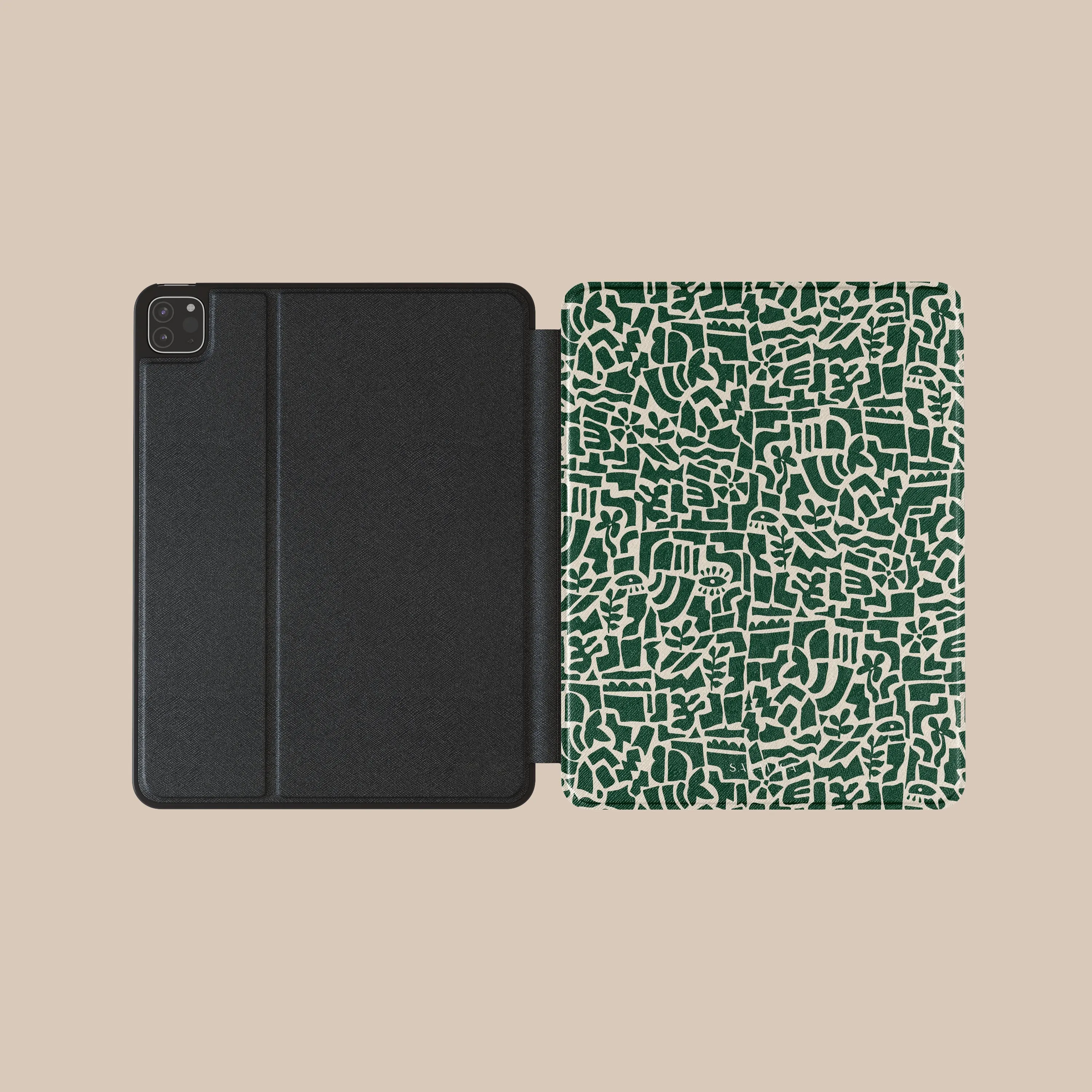 Green Maze iPad Case Luxury Case