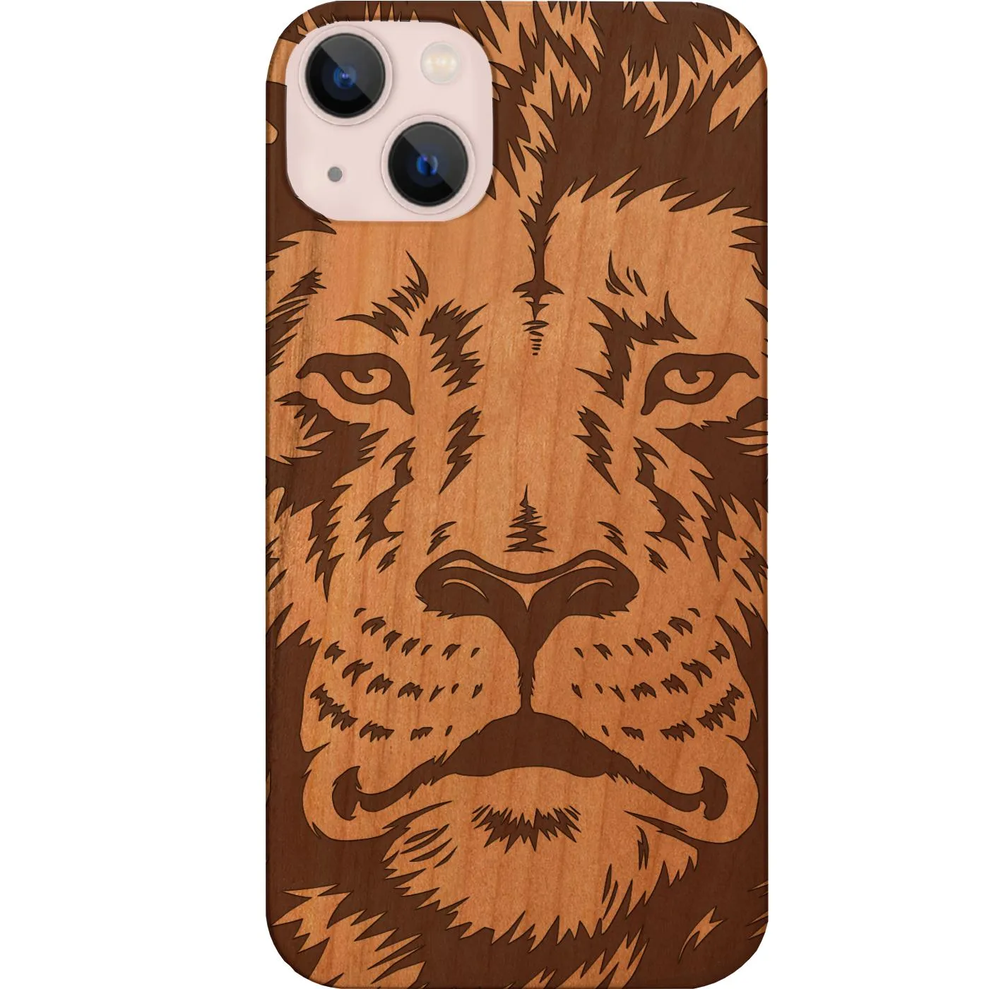 Lion Face 2 - Engraved Phone Case Protective Build Shock Absorber