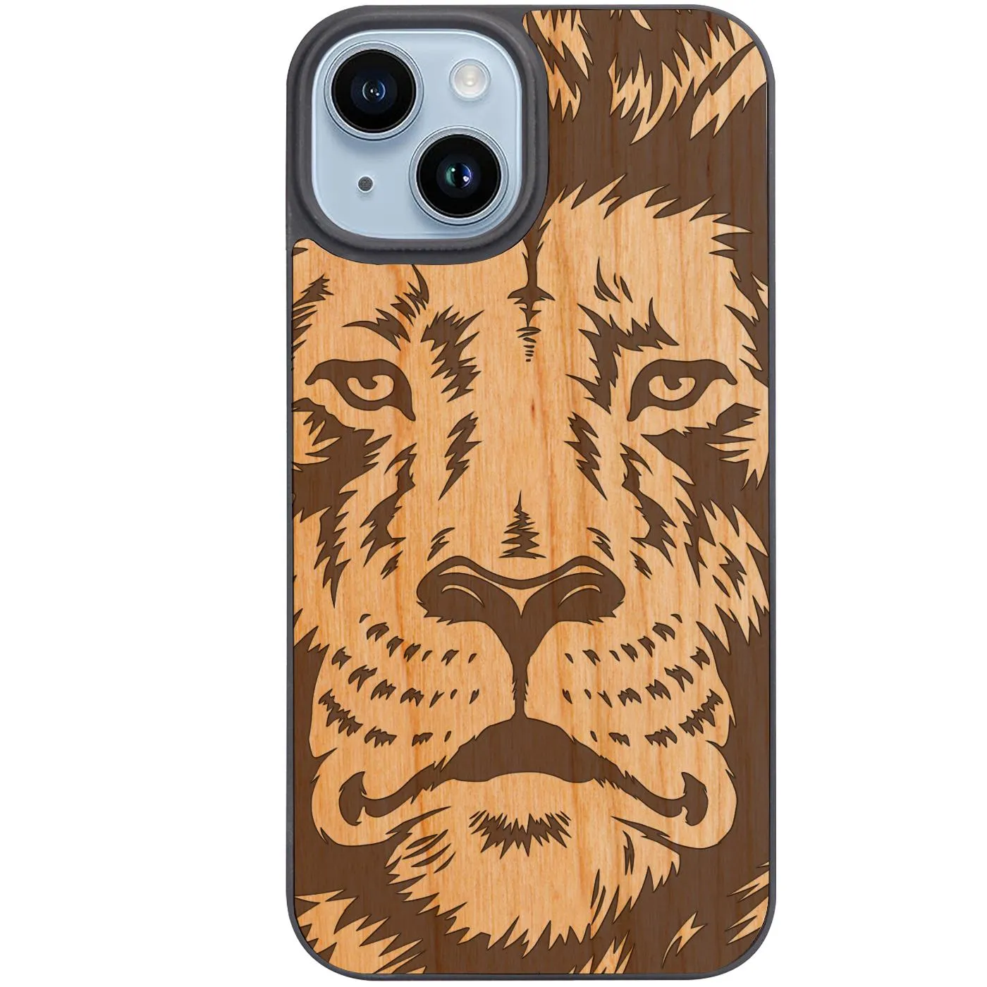 Luxury Grip Lion Face 2 - Engraved Phone Case